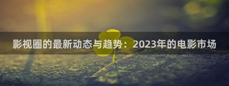青柠免费影院：影视圈的最新动态与趋势：2023年的电影市场